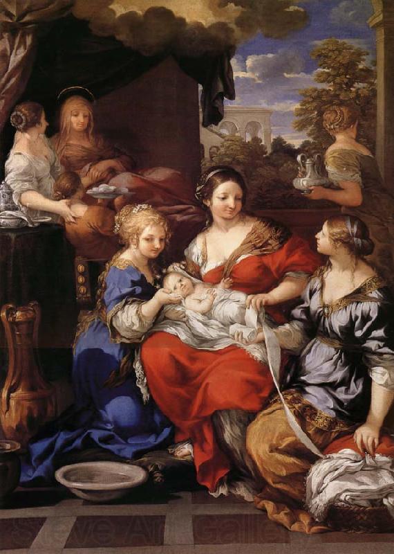 Pietro da Cortona La Nativite de la Vierge France oil painting art